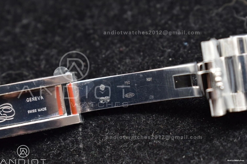 On 904L V Iced 40 Blue A3255 SS GMF Roman 715 President Sporty Steel Bracelet Markers Dial DayDate 1109